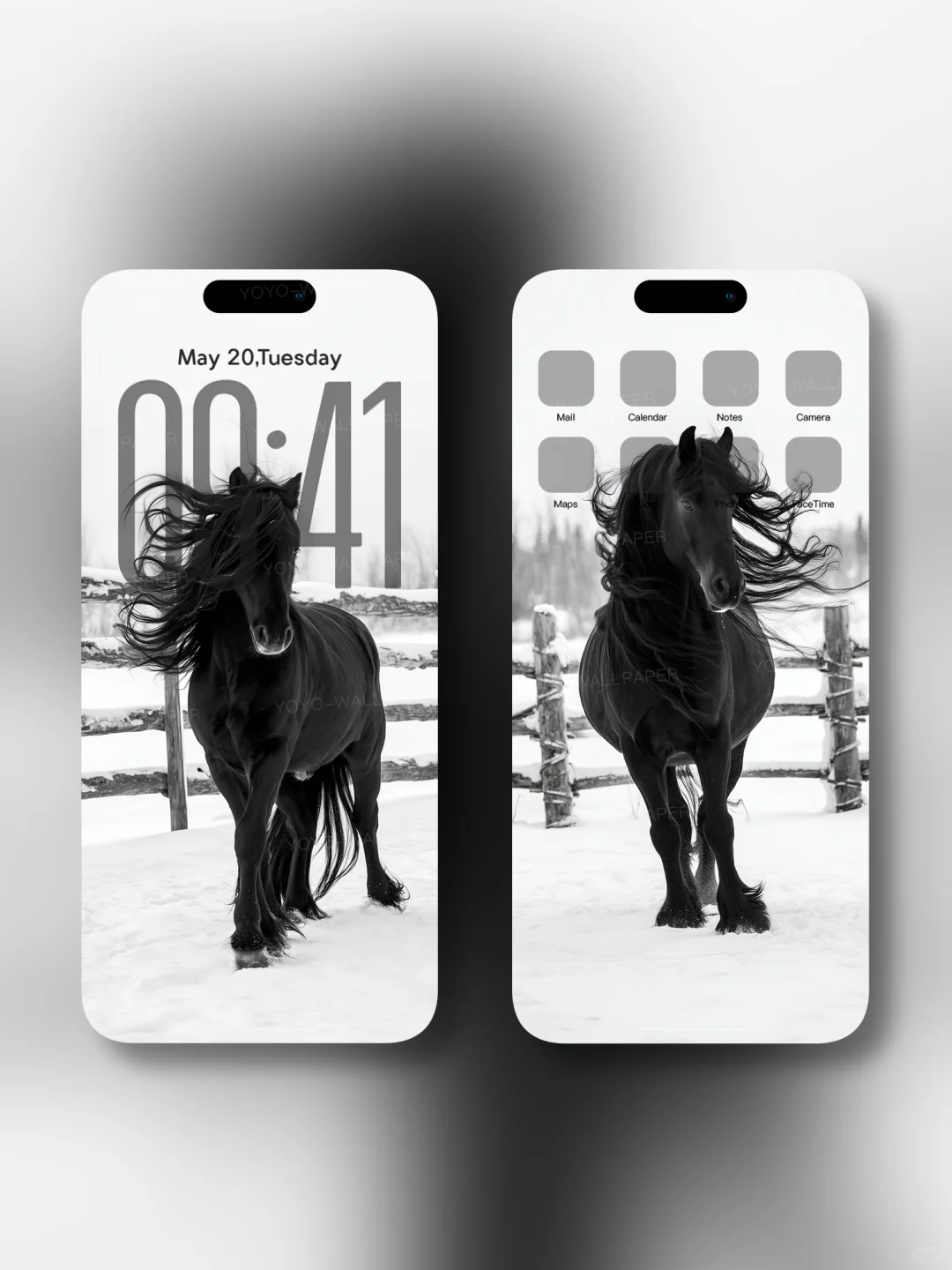 171 | ios景深壁纸 | 黑马踏雪❄️