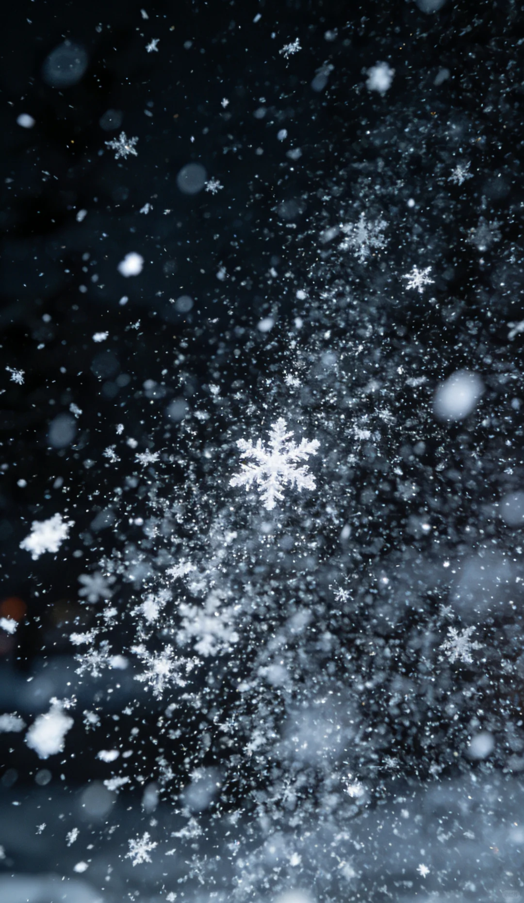 手机壁纸：飘雪