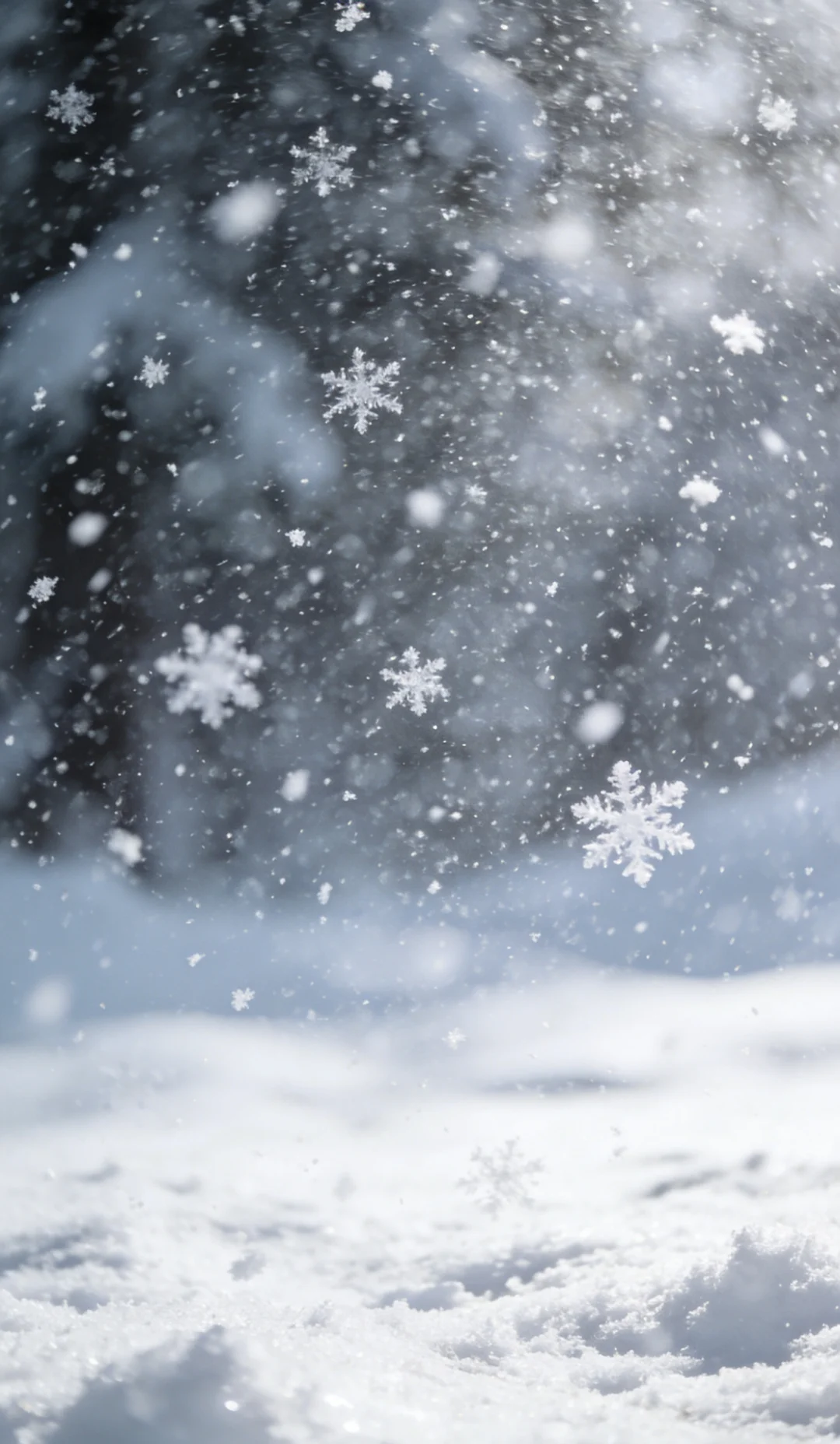 手机壁纸：飘雪
