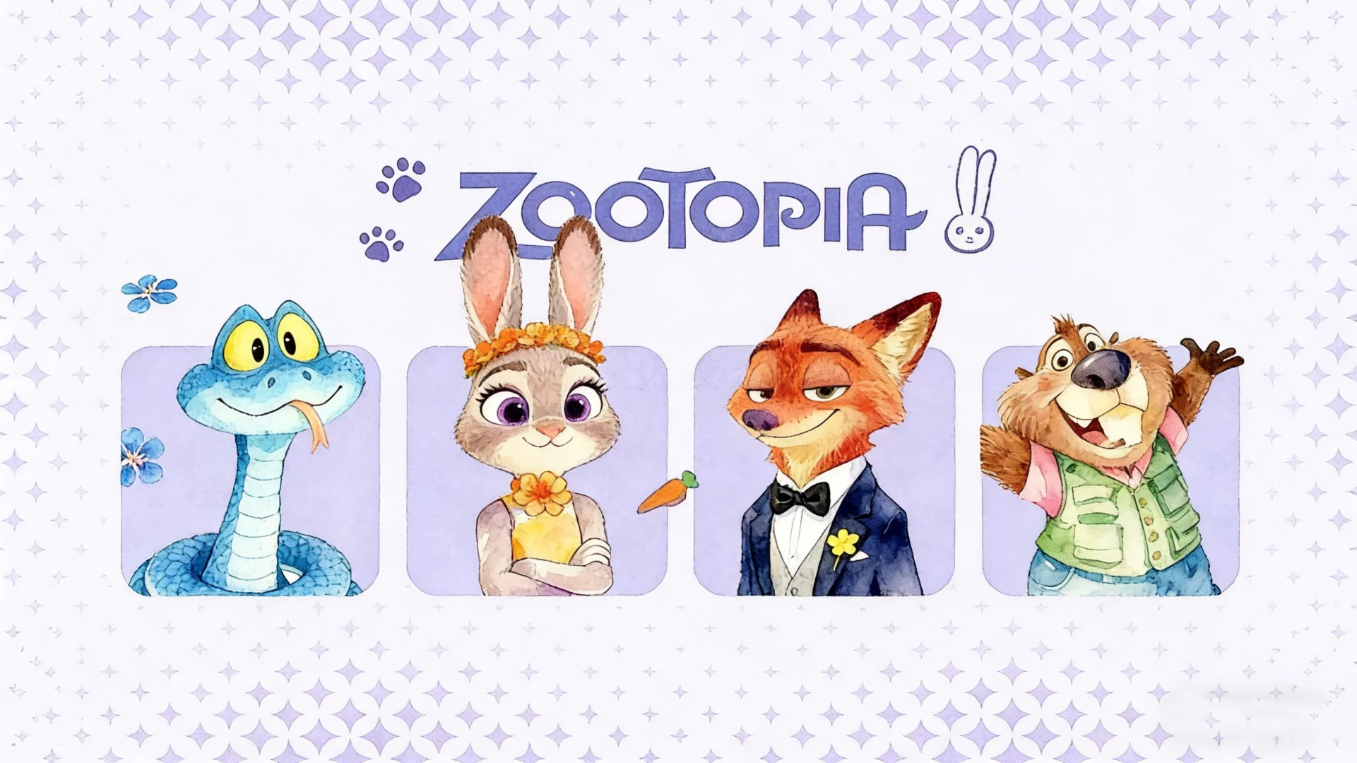 Zootopia疯狂动物城电脑壁纸～