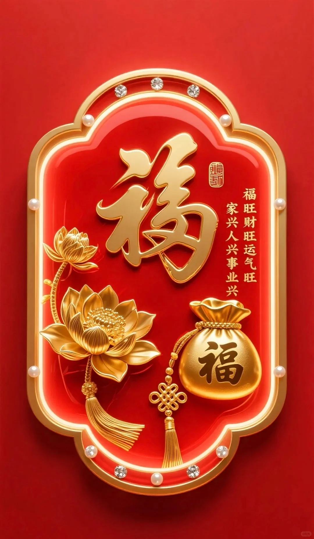 吉祥喜庆的手机壁纸来了～