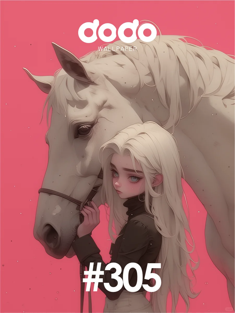 壁纸｜马儿与少女