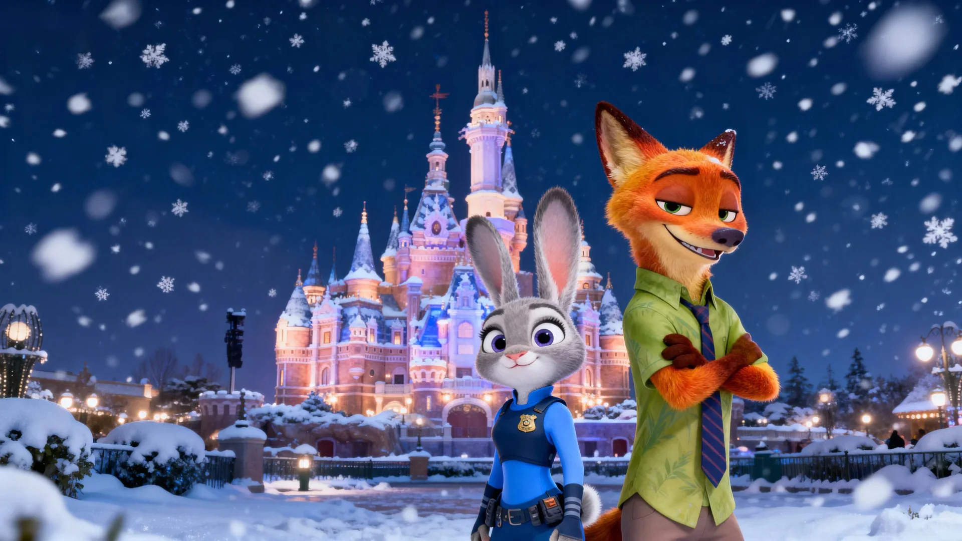 雪宝儿来啦⛄️疯狂动物城2 ipad壁纸