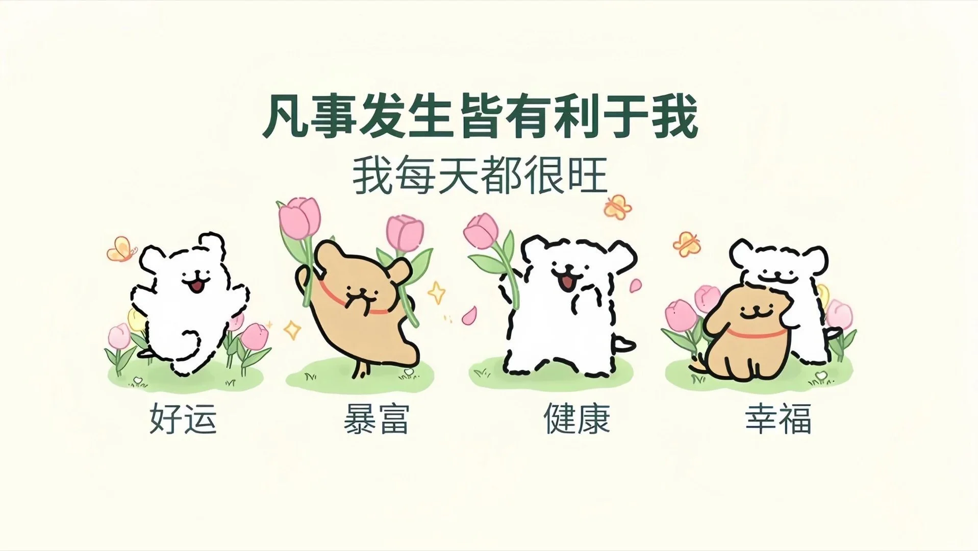 壁纸分享｜线条小狗电脑桌面