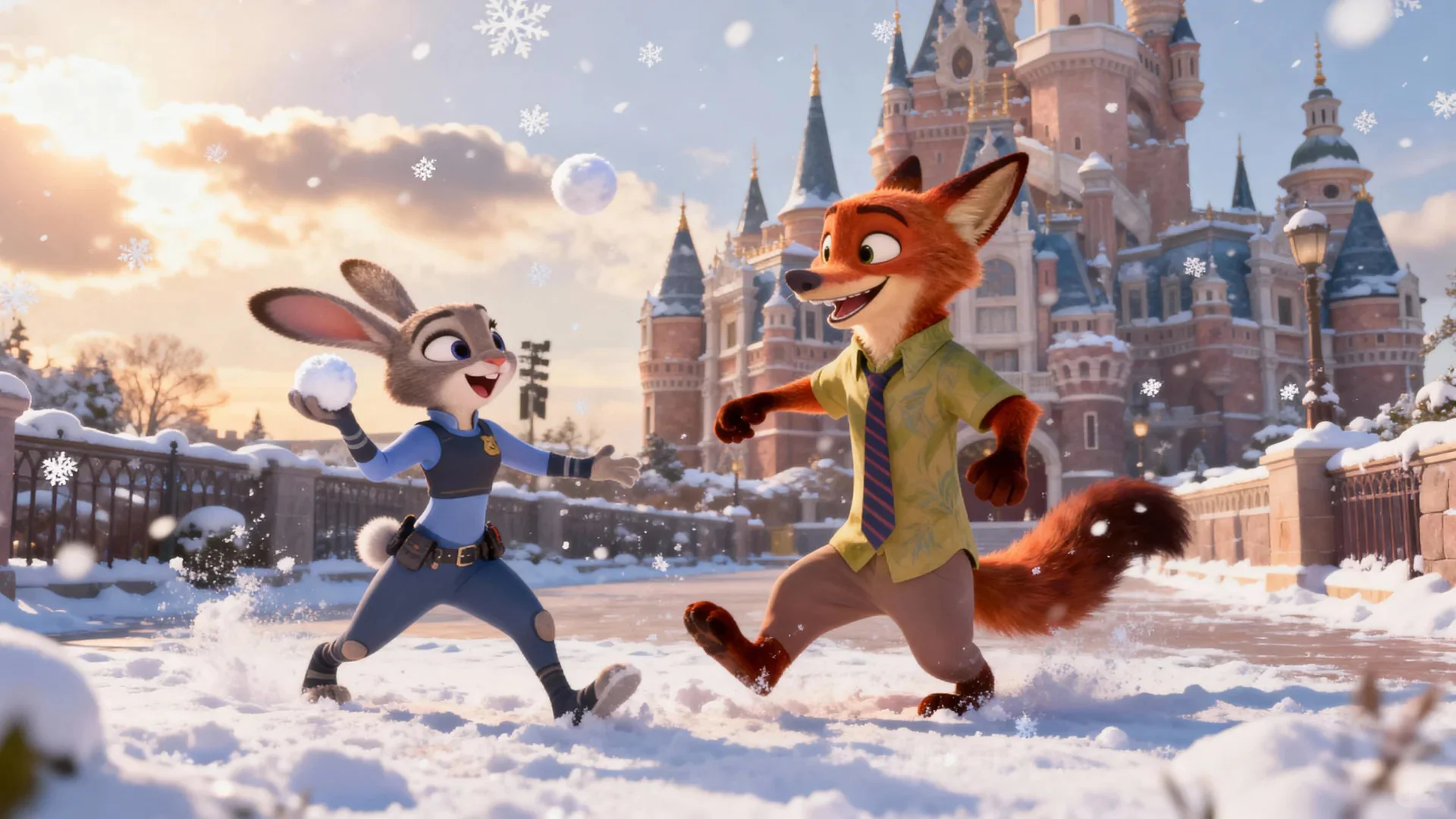 雪宝儿来啦⛄️疯狂动物城2 ipad壁纸