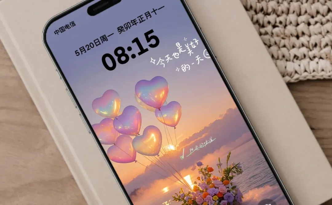 🌷温柔系文字锁屏壁纸｜把浪漫揣进手机里