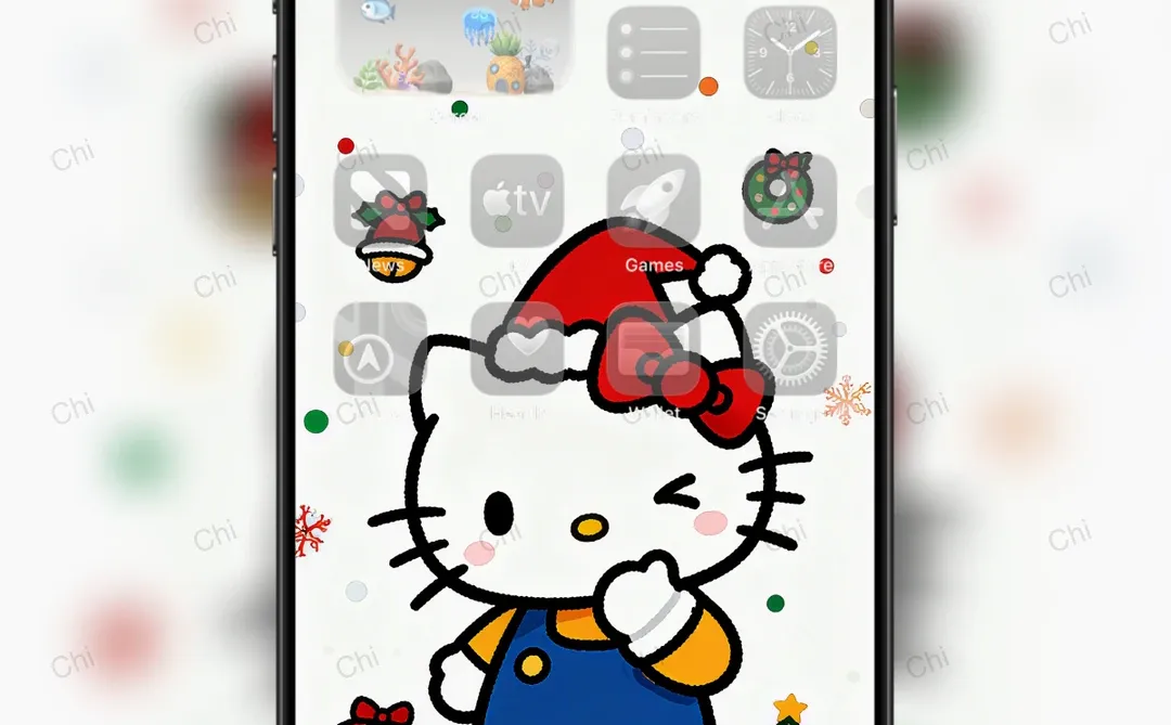 Hello Kitty的圣诞｜手机壁纸