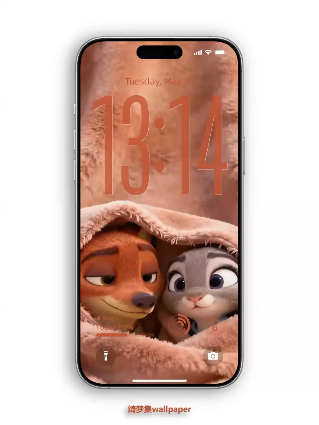 尼克朱迪裹毛毯的动态壁纸甜晕了🥺650