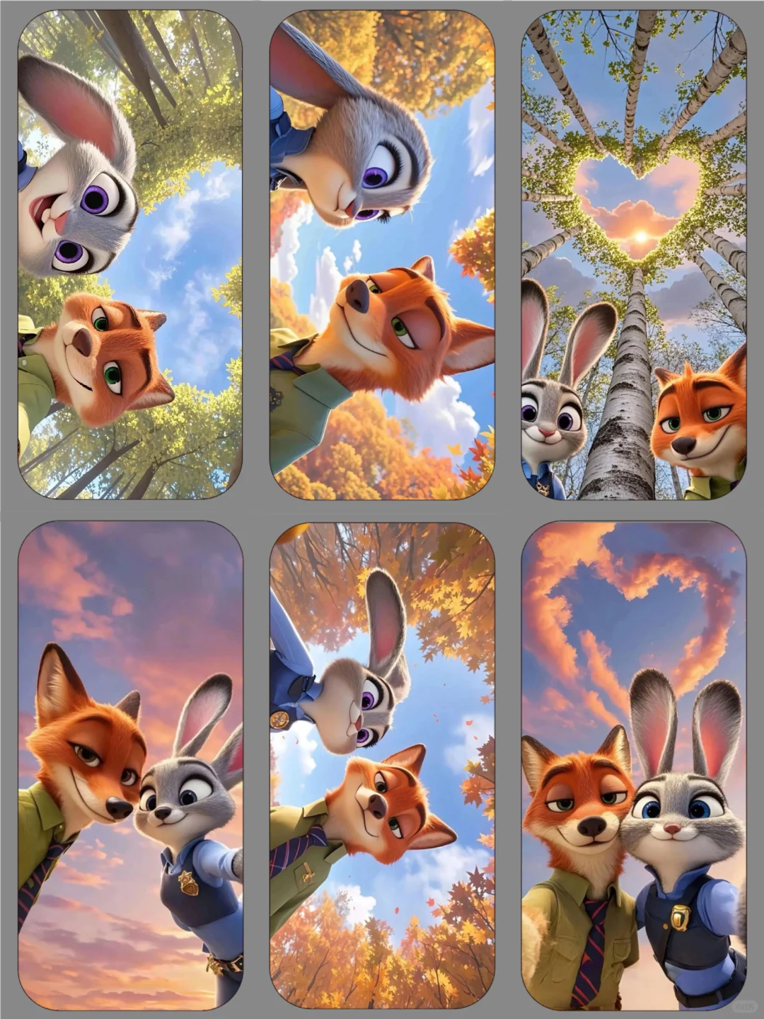 尼克朱迪之迪士尼高清手机情侣壁纸🦊🐰