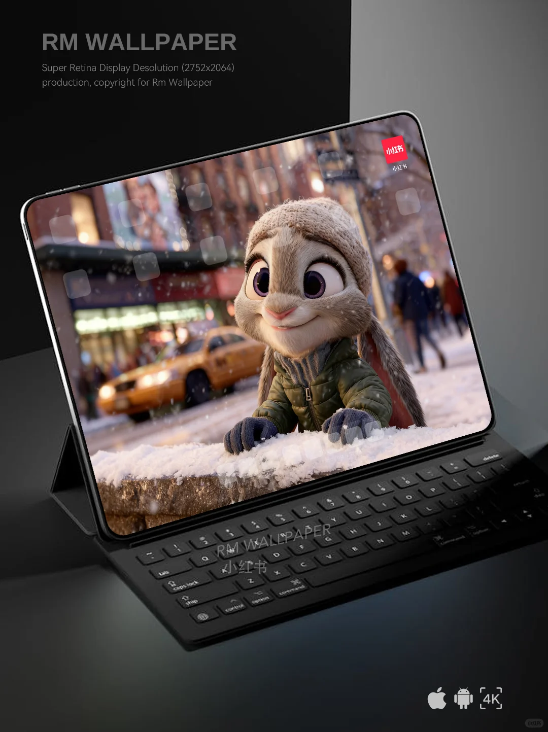 422｜下雪的时候享受 高清iPad Pro锁屏保护