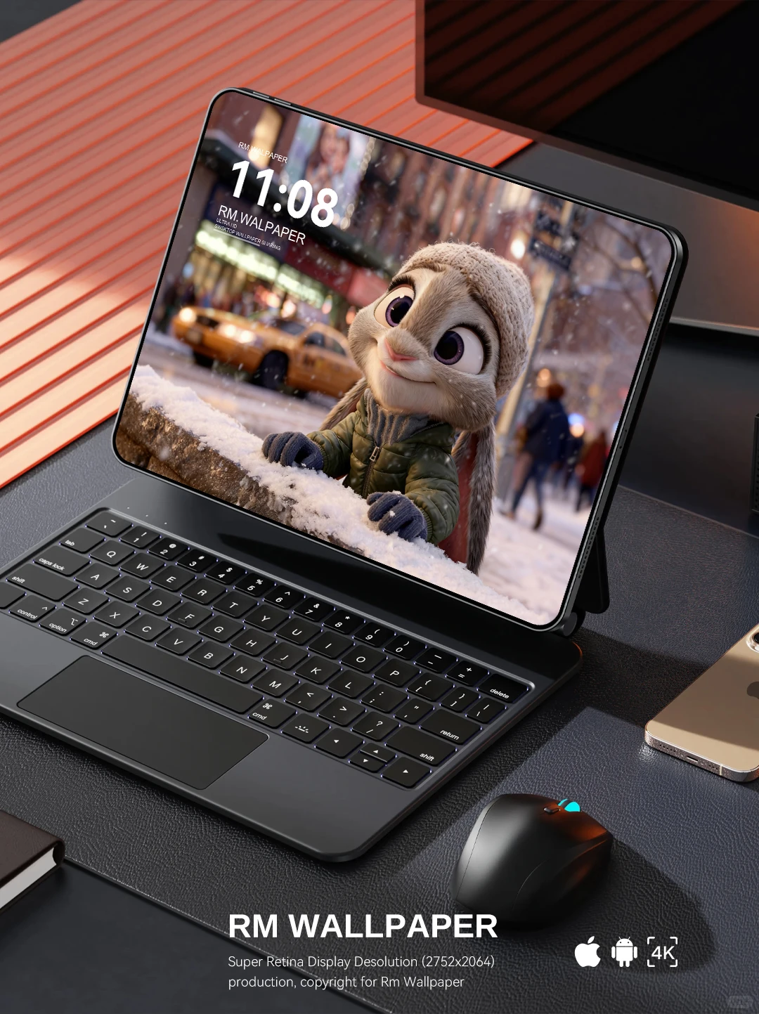 422｜下雪的时候享受 高清iPad Pro锁屏保护