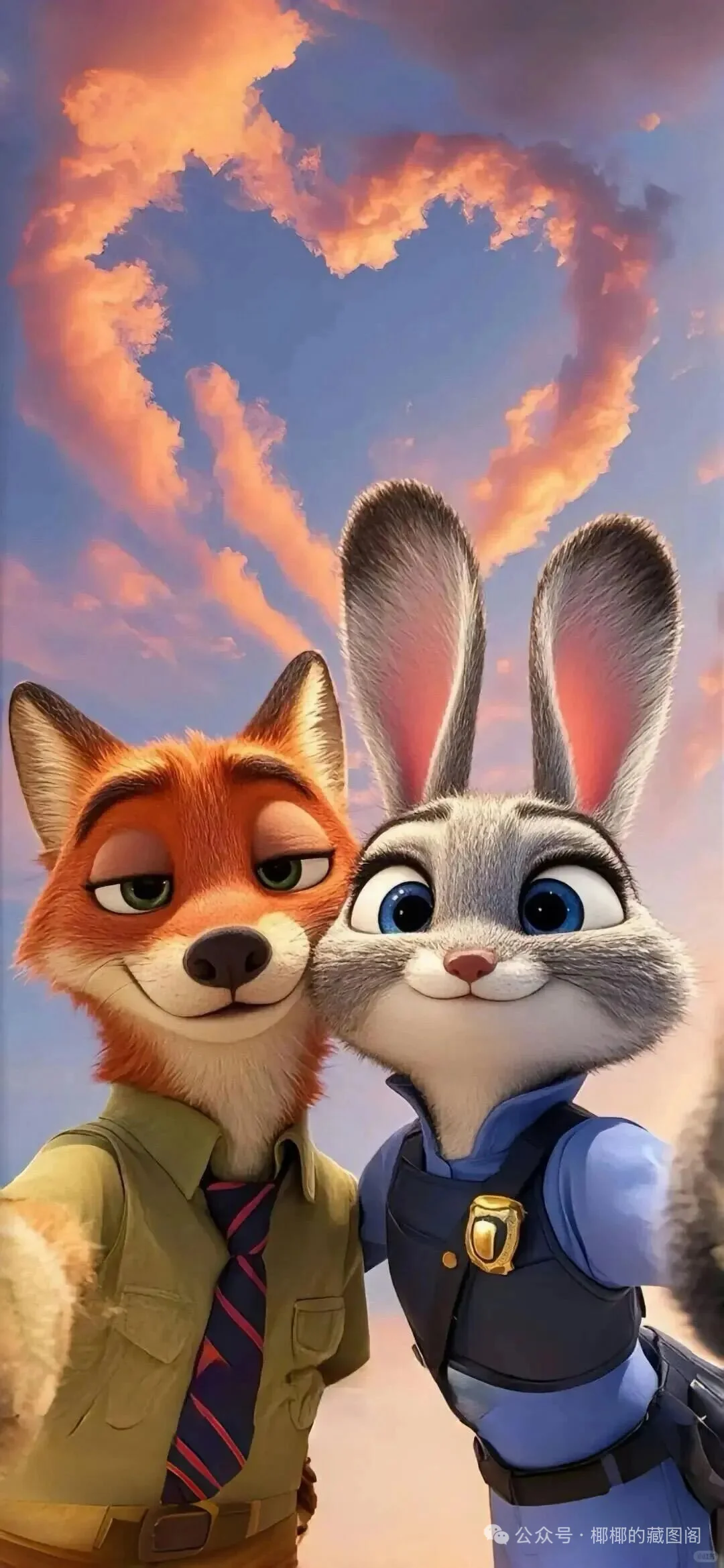 尼克朱迪之迪士尼高清手机情侣壁纸🦊🐰