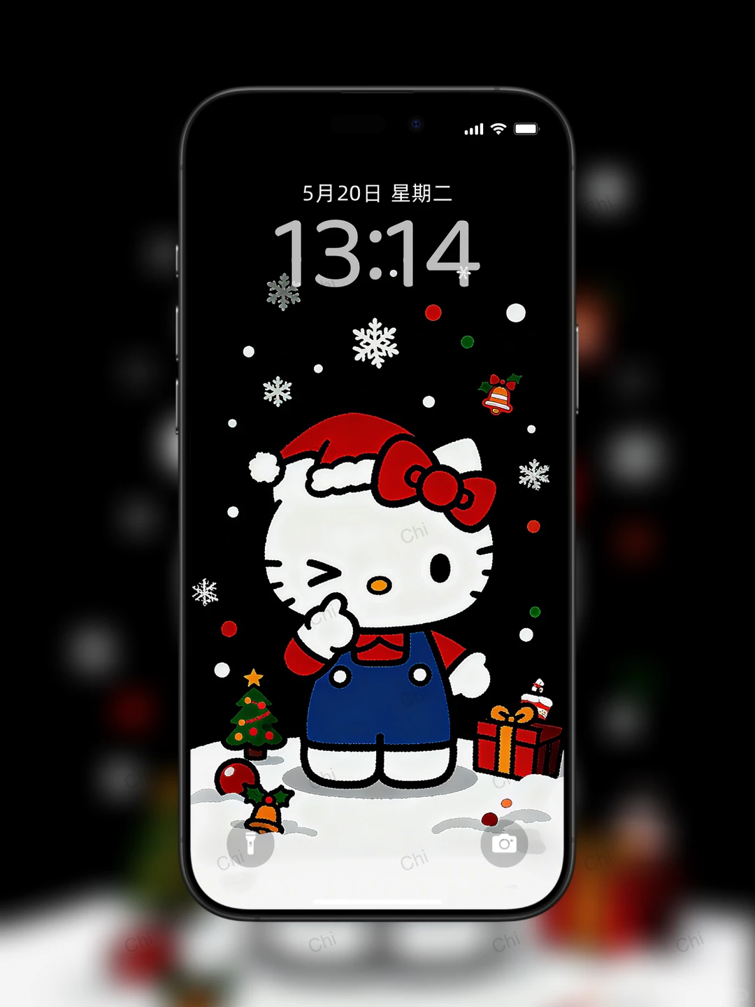 Hello Kitty的圣诞｜手机壁纸