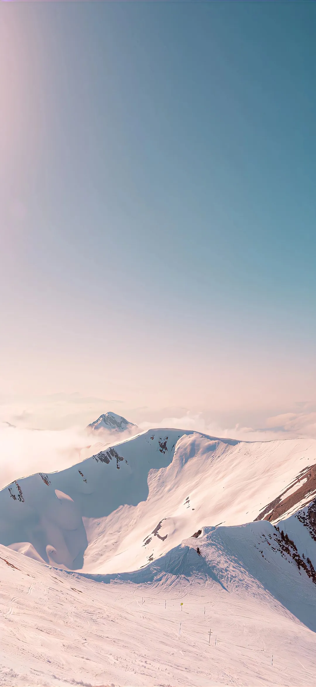 雪的山|壁纸