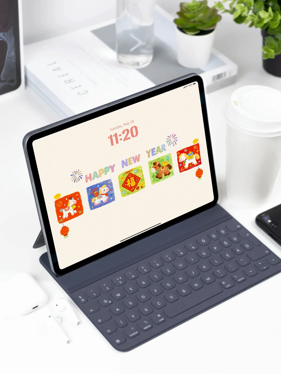 2026马年新年快乐|平板壁纸|119