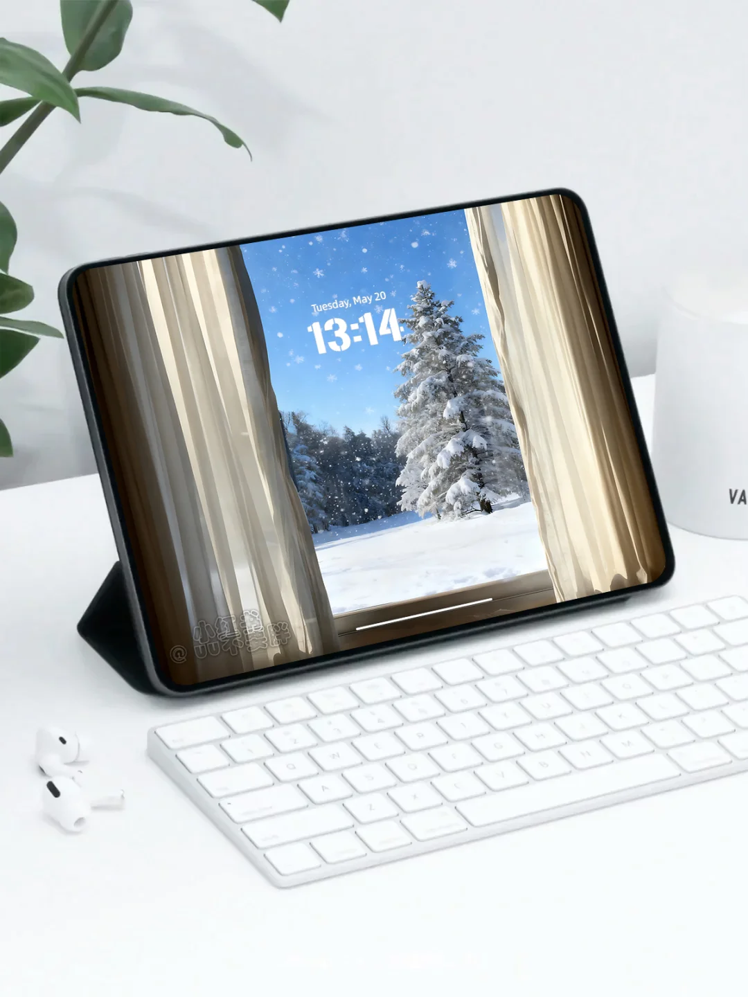 Z172 冬天氛围感拉满的壁纸｜窗外雪景壁纸