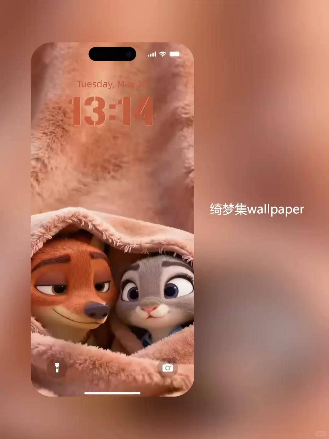 尼克朱迪裹毛毯的动态壁纸甜晕了🥺650