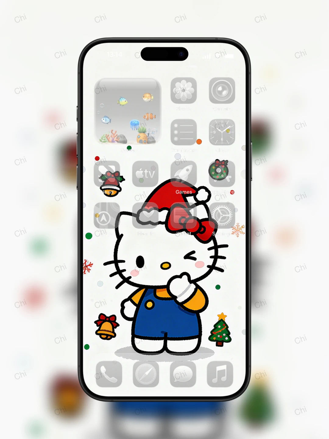 Hello Kitty的圣诞｜手机壁纸