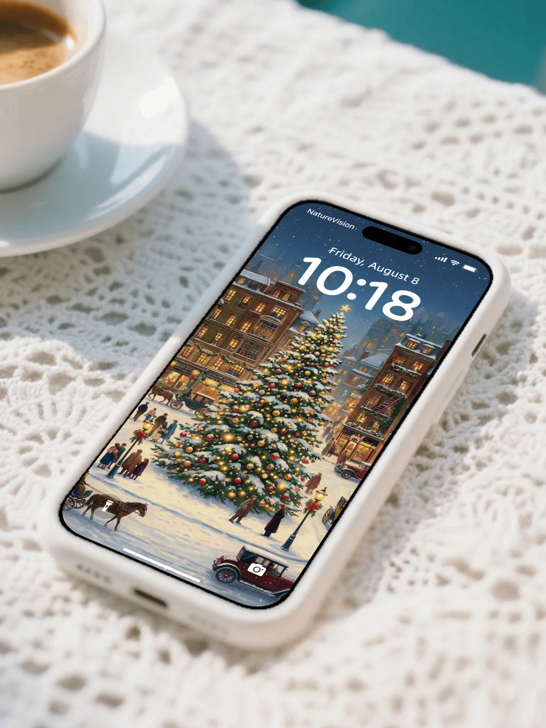 🎄圣诞雪城丨冬日浪漫雪景丨4K风景壁纸