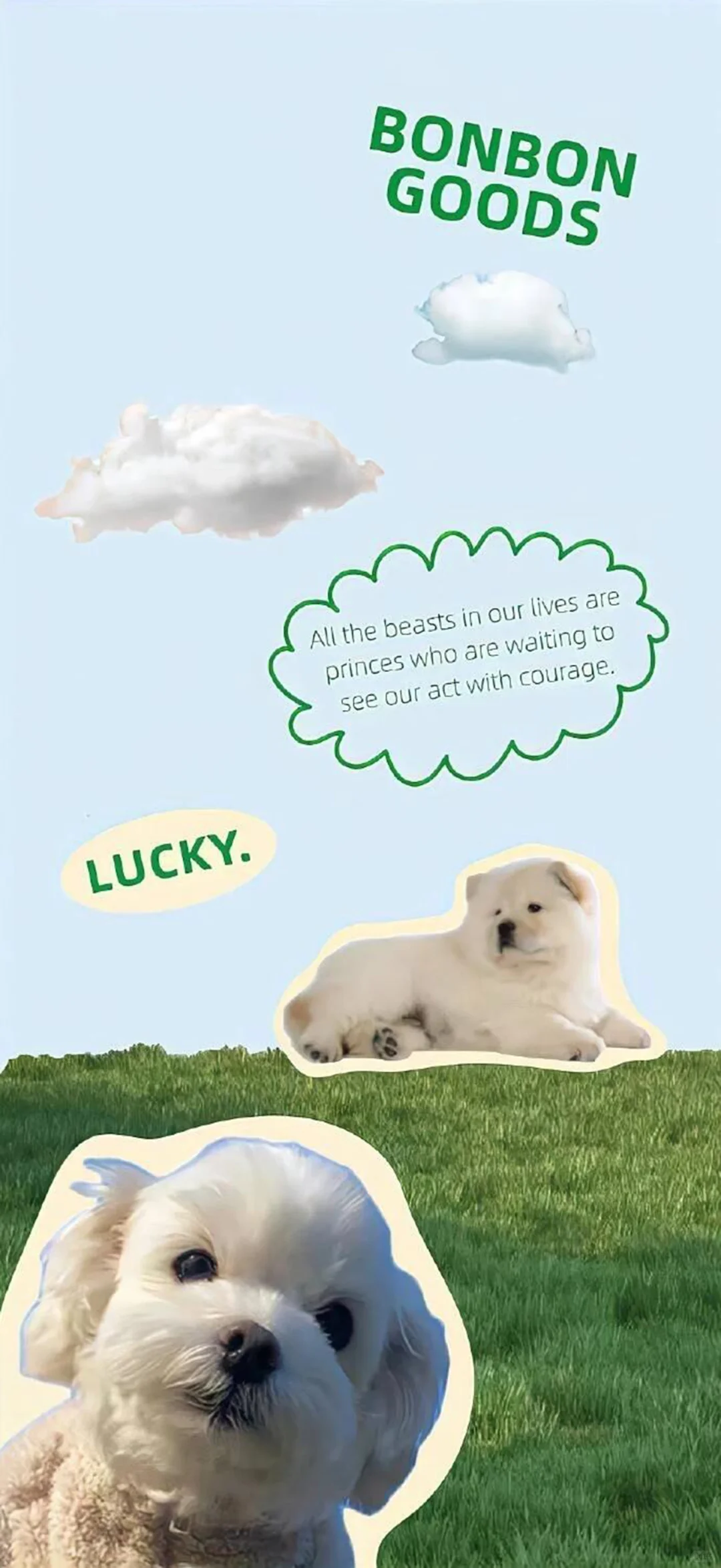 可爱狗狗壁纸～萌宠壁纸～涂鸦手机壁纸