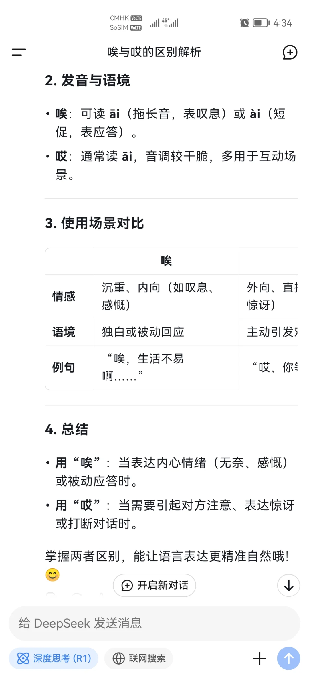 學生經常搞錯的唉和哎