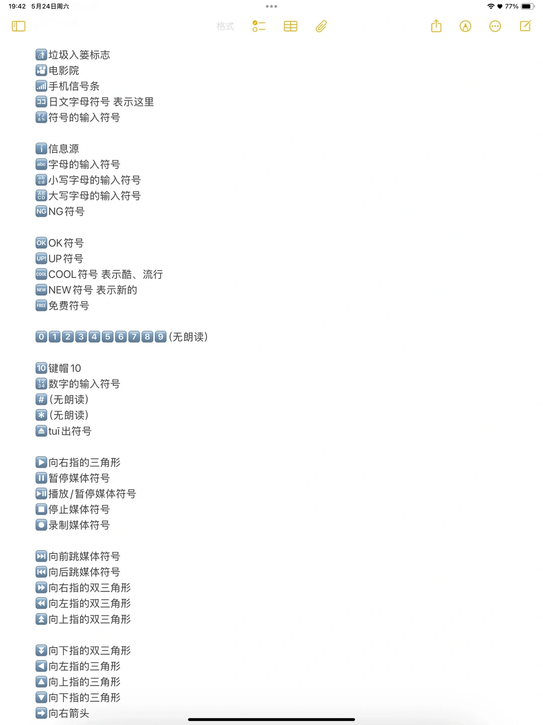 𝗲𝗺𝗼𝗷𝗶们的含义指北❻-符号