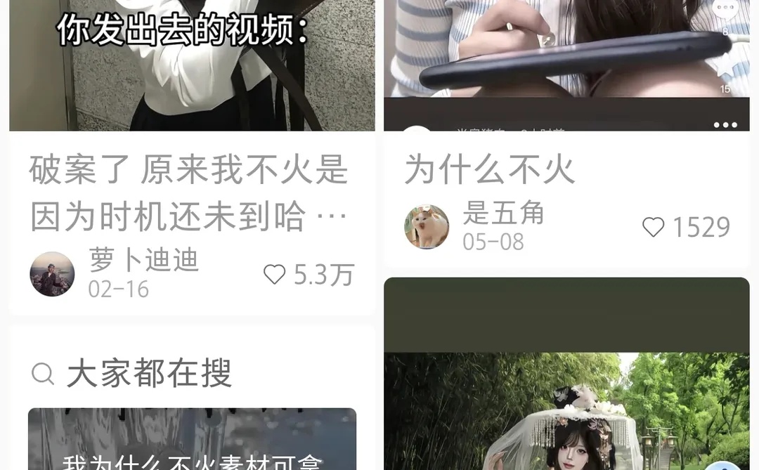 为什么不努力就想火