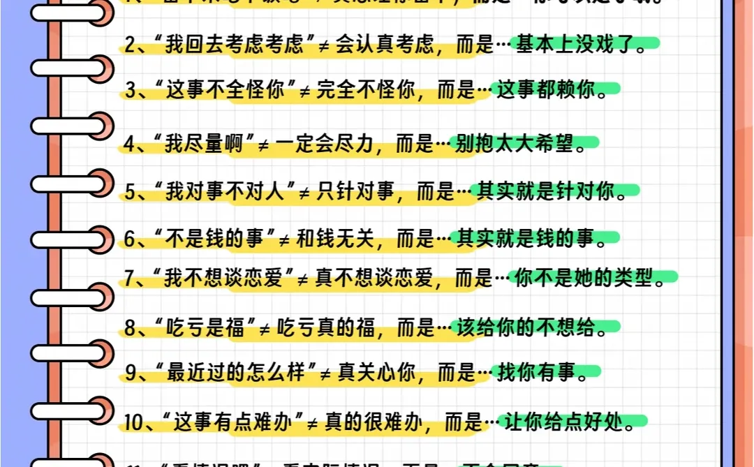 社交潜台词大揭秘！你get到了吗？🤔