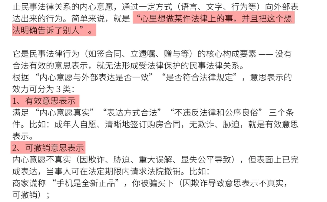 法律上的意思表示是什么表示啊？
