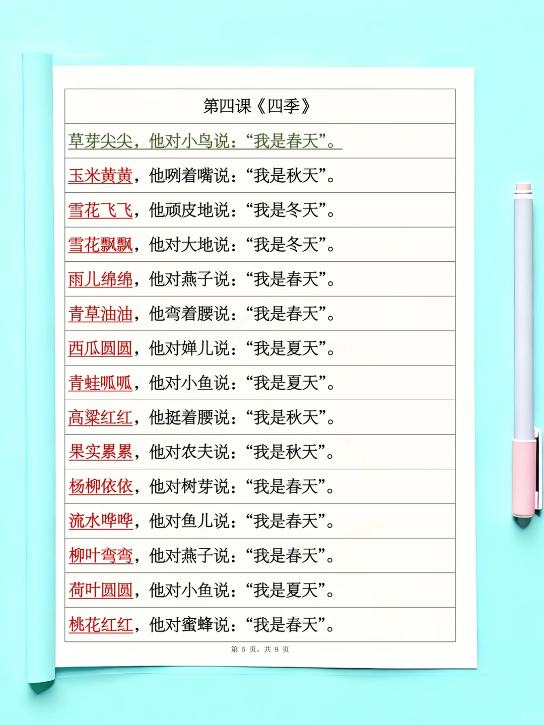 老师推荐！一年级仿写句子专项练习可打印