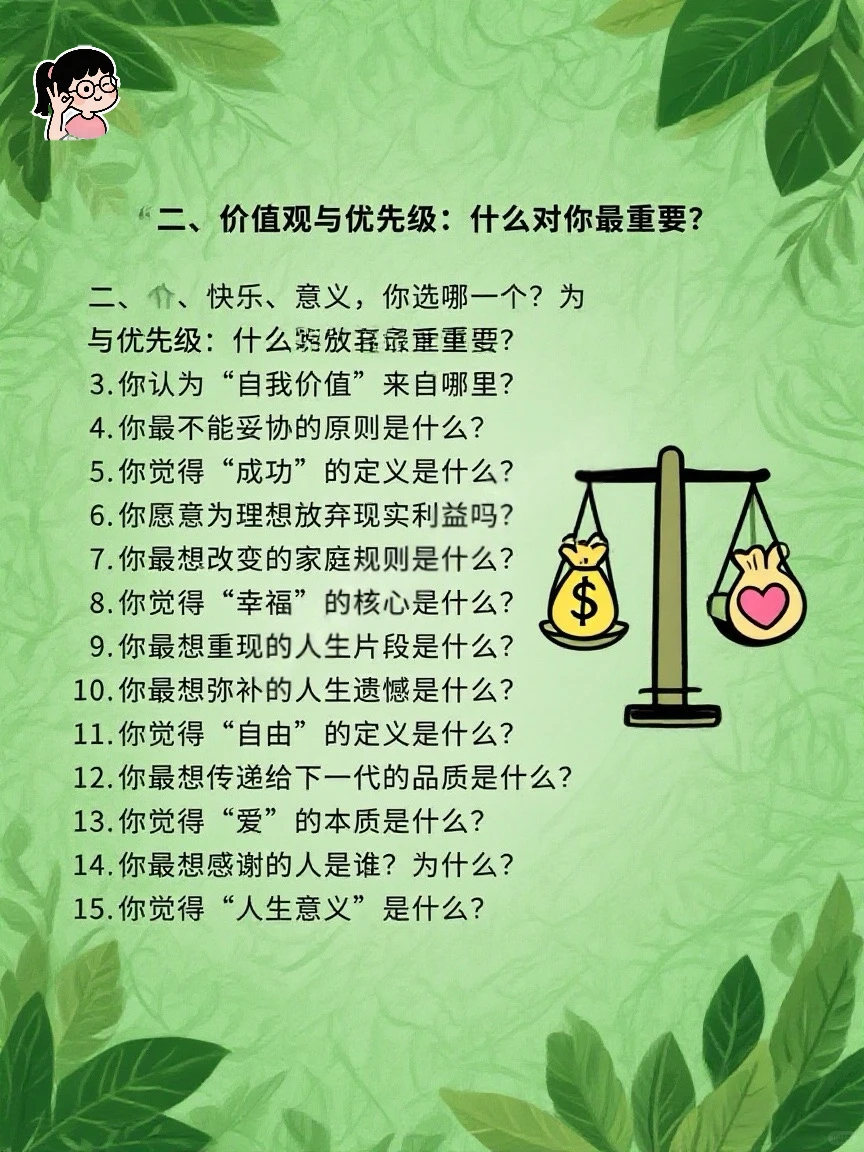 100个问题｜探索真实自我