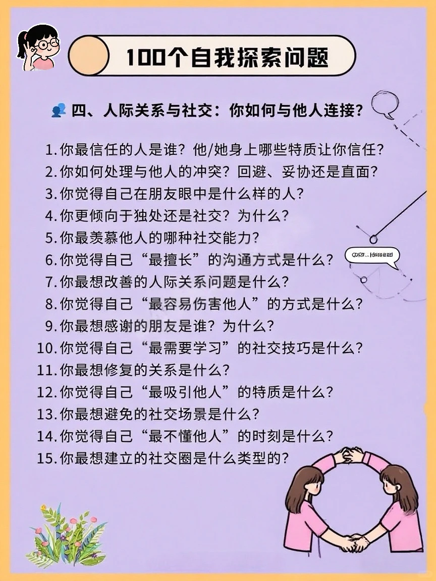 100个问题｜探索真实自我