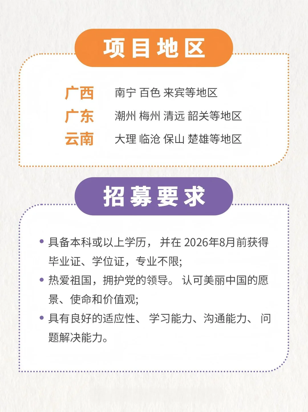 美丽中国2026级项目老师持续招募中！