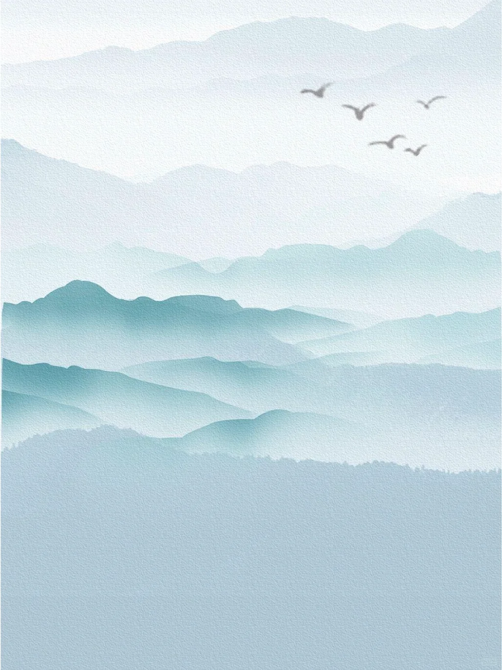 复古古风背景｜水墨背景素材｜山水花背景｜