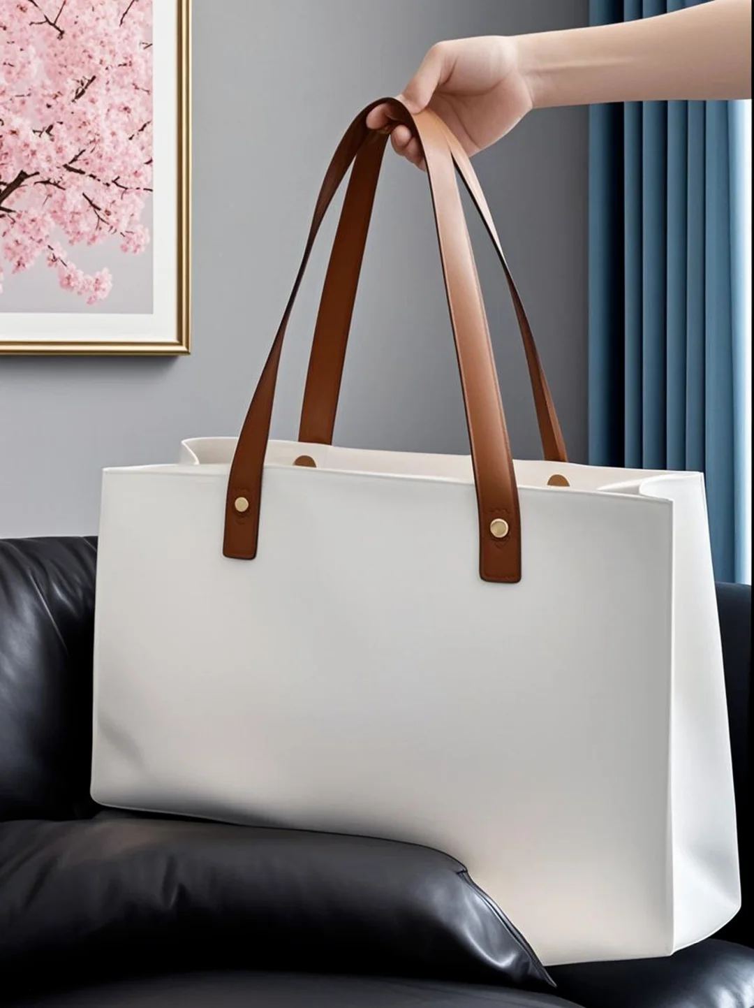 手提袋图文背景图素材