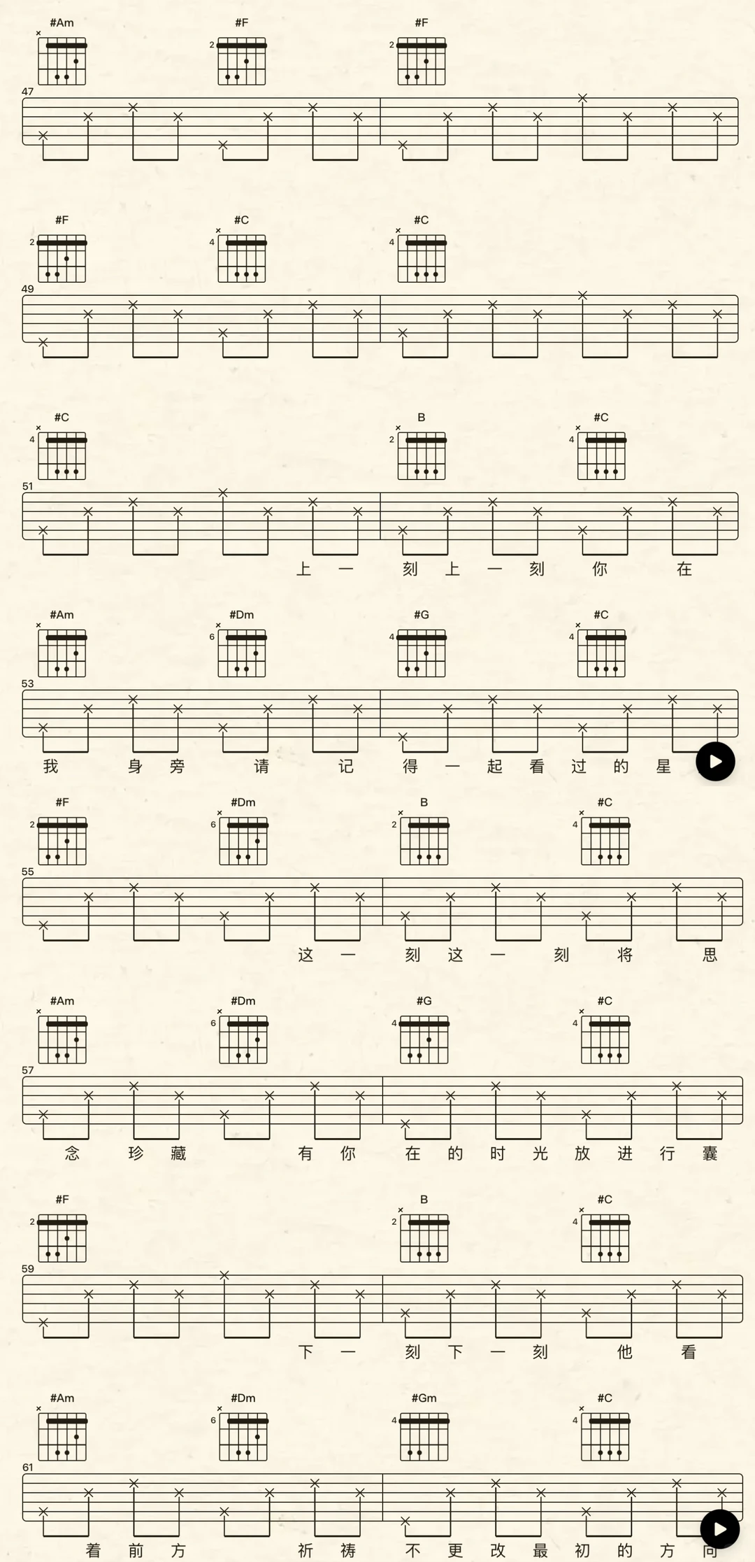 截图做了《搞摇汞》图片版的吉他谱