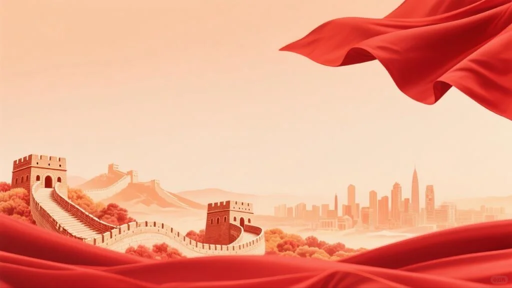 红色PPT背景图片自取