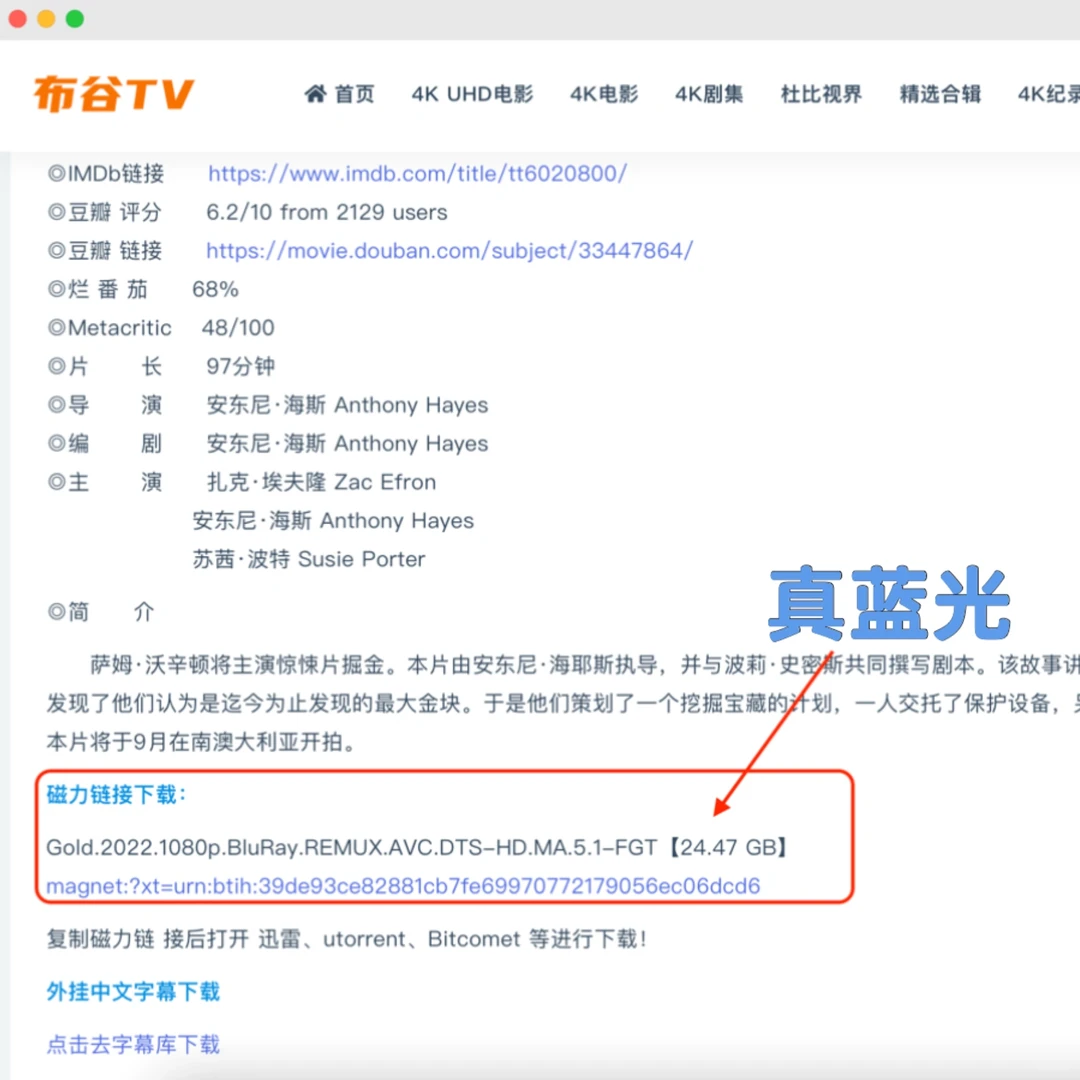 Re.5｜真正的4K影视下载站，吹爆！