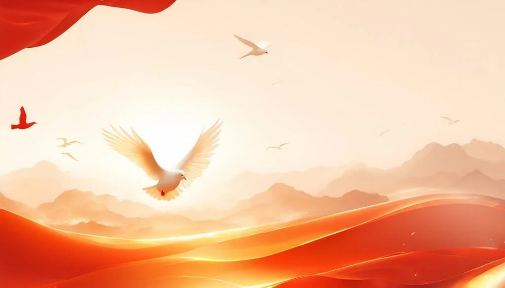 红色PPT背景图片自取