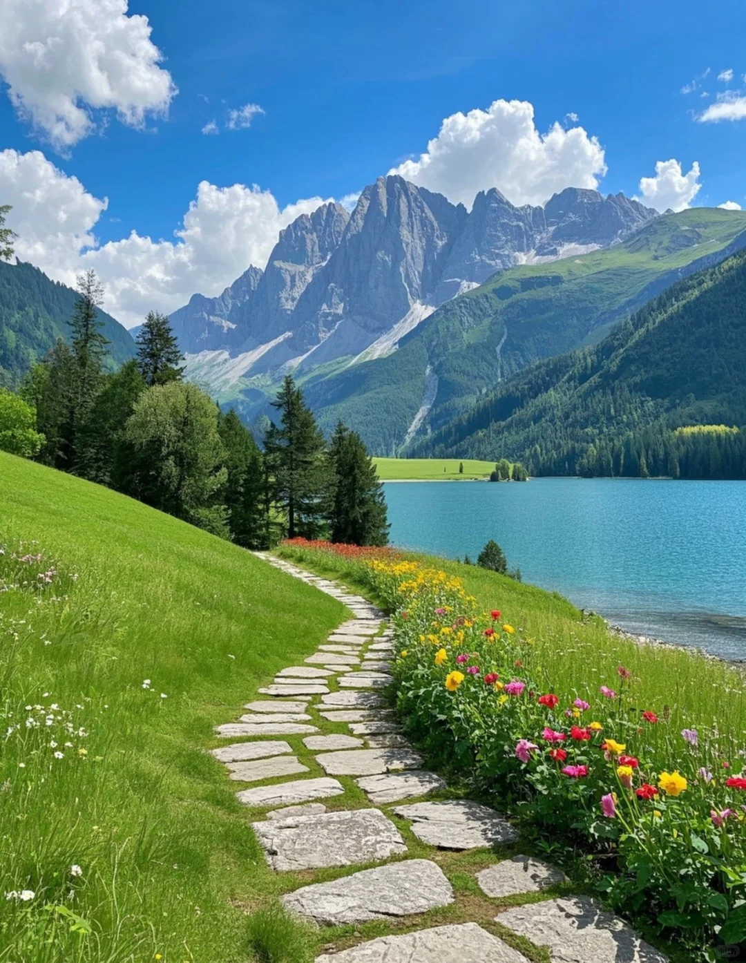 户外山水背景图