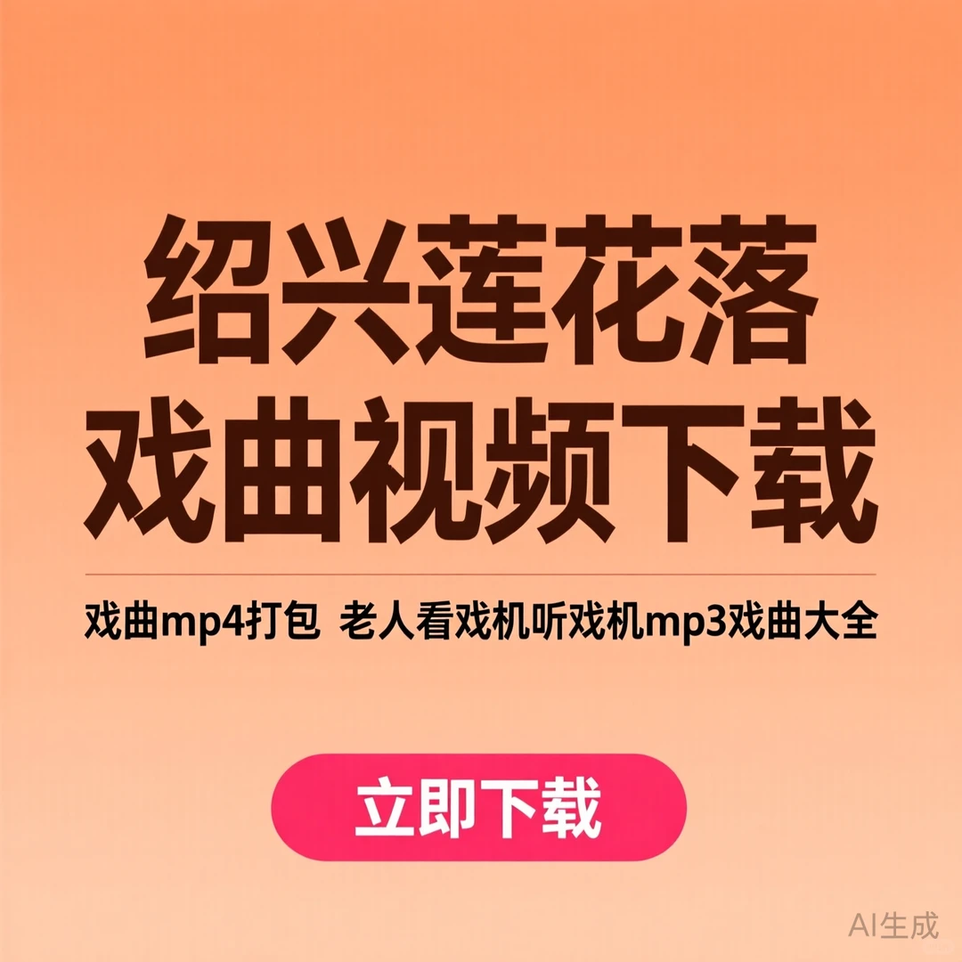 绍兴莲花落｜戏曲视频MP4打包下载