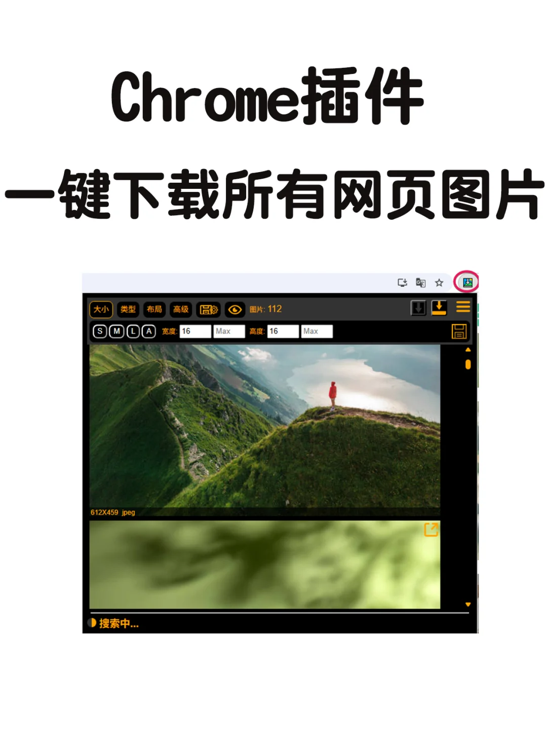 Chrome图片下载插件，一键下载所有网页图片
