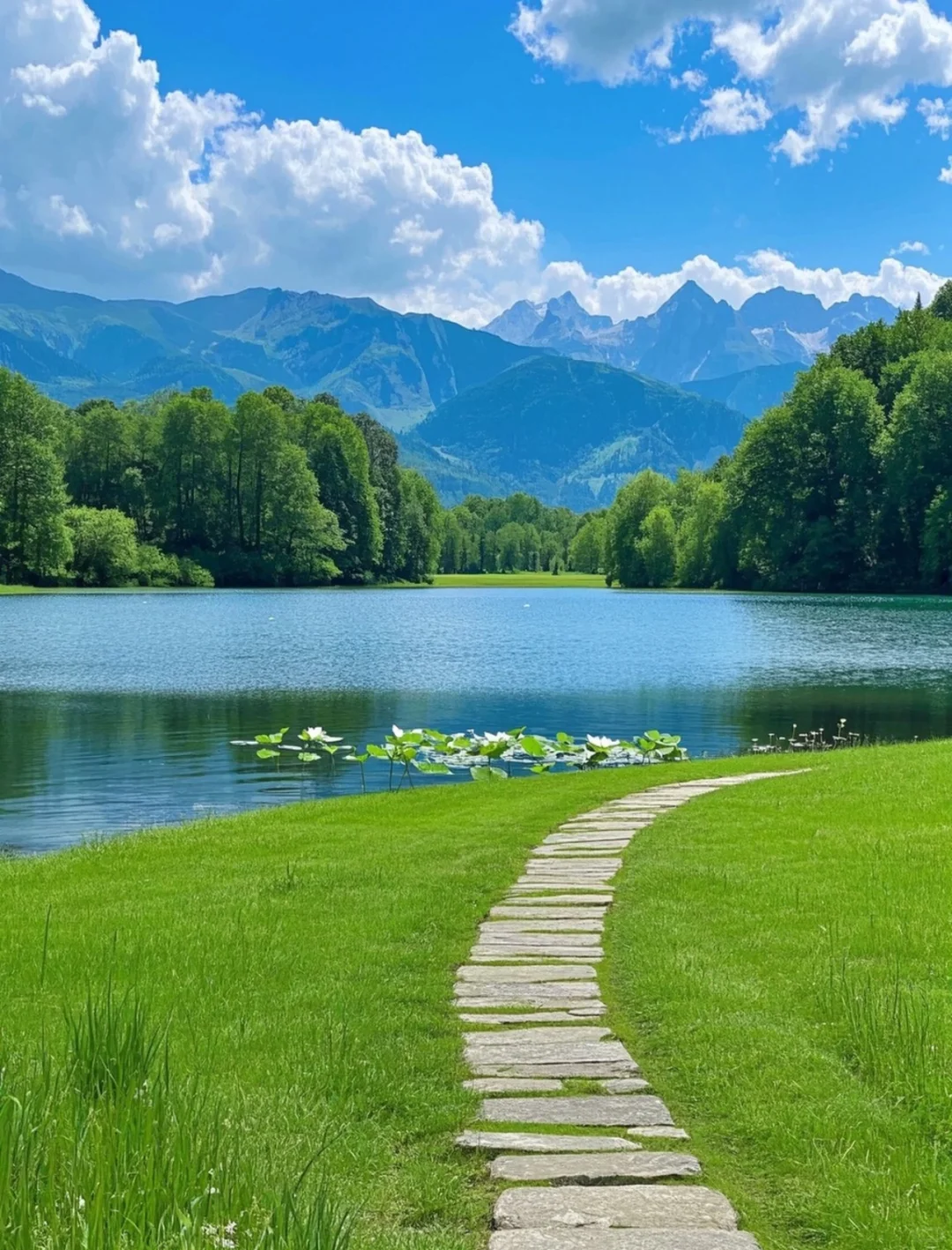 户外山水背景图