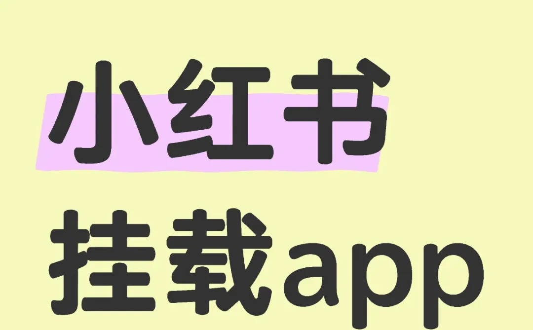 小红书挂app