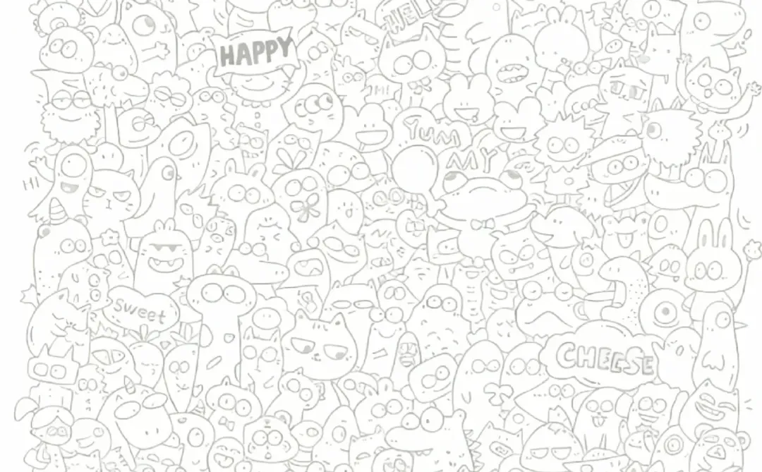 谁能快速涂色完这个啊？