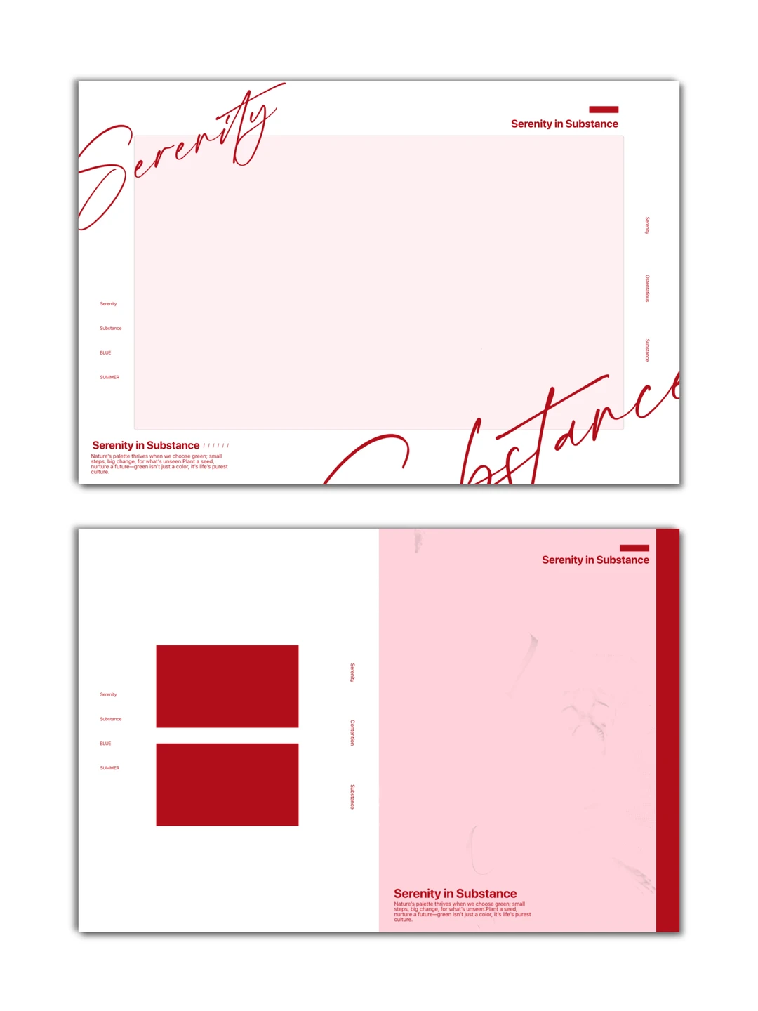 无偿无属性明信片边框｜四色Serenity