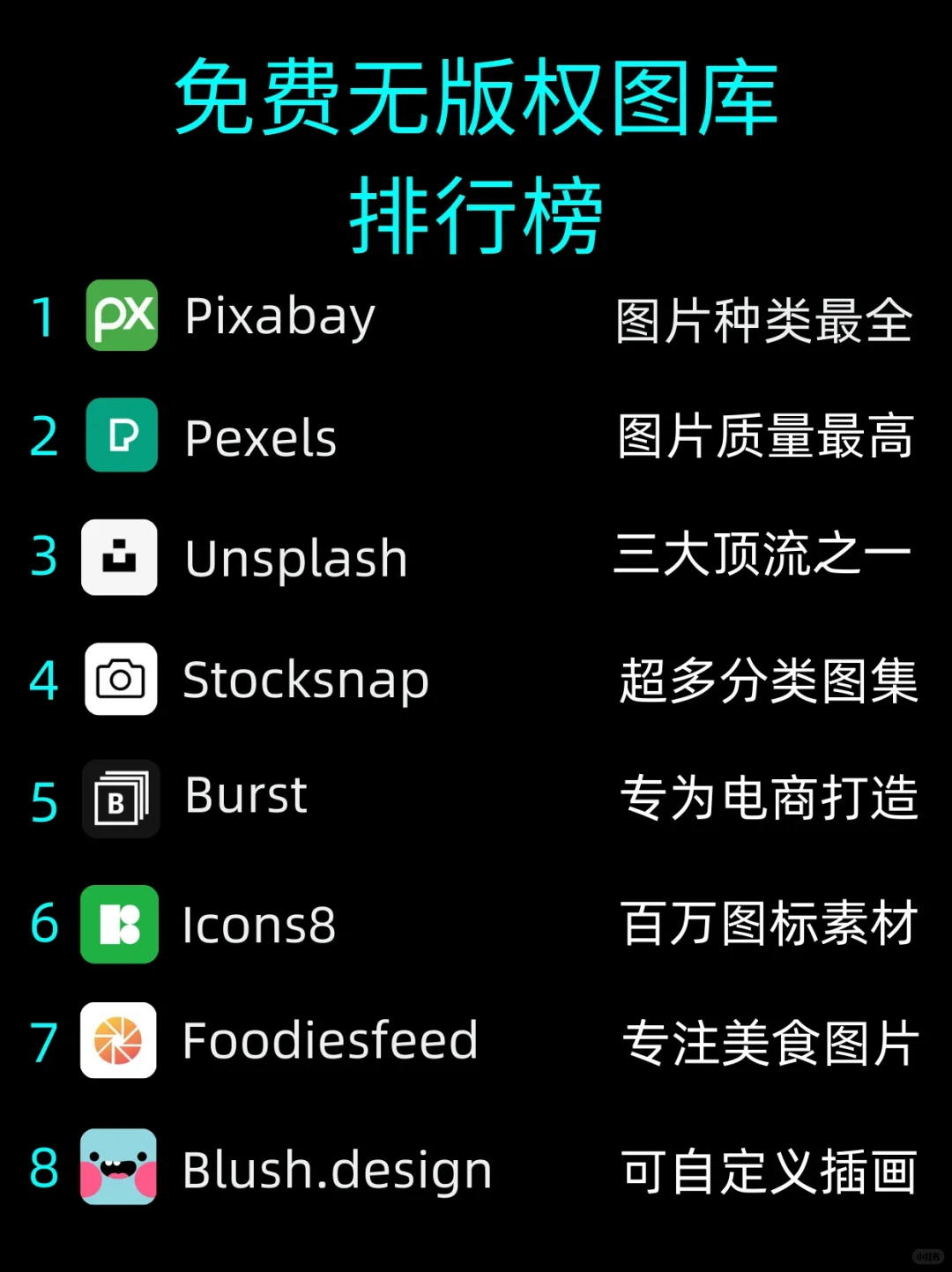 🤩8个免费无版权、可商用的图片网站❗️