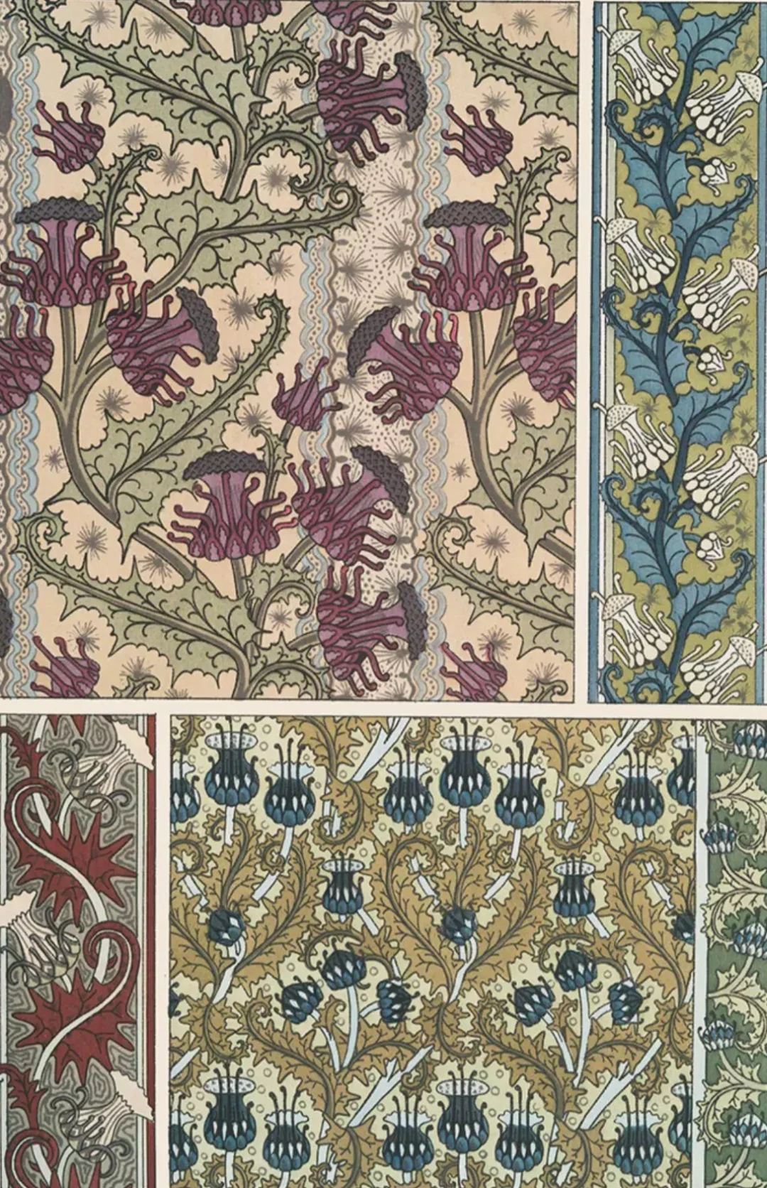 ✨法国新艺术风格纹样电子版图片素材灵感库