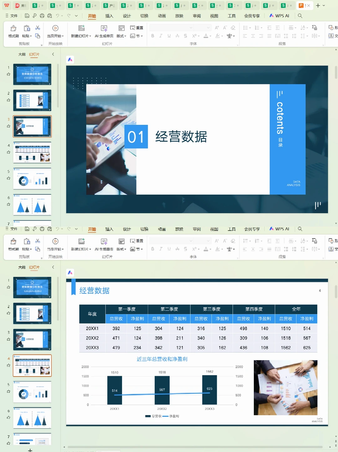 第一次见到这么漂亮的财务数据分析报告！