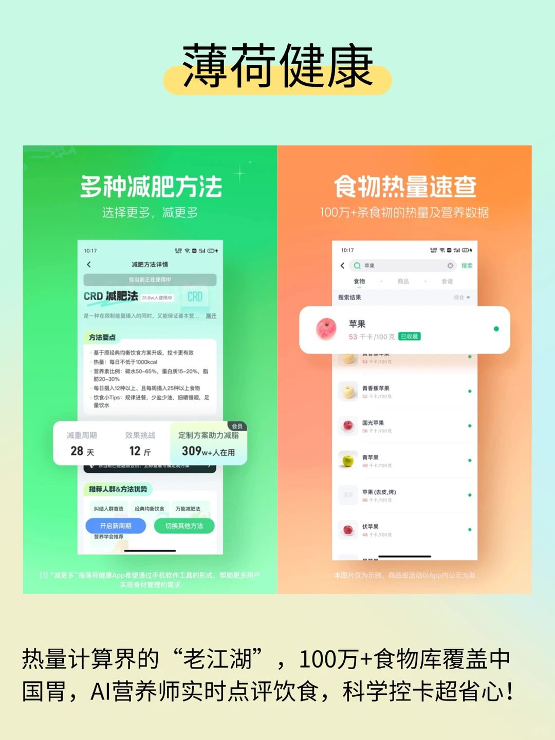 4款减脂APP实测！节后吃瘦不饿肚子的秘诀～